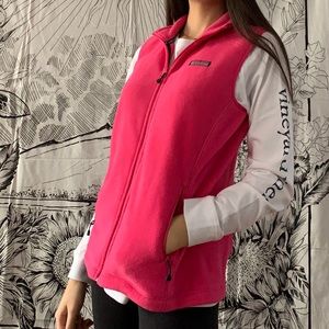 Vineyard vines pink fleece vest